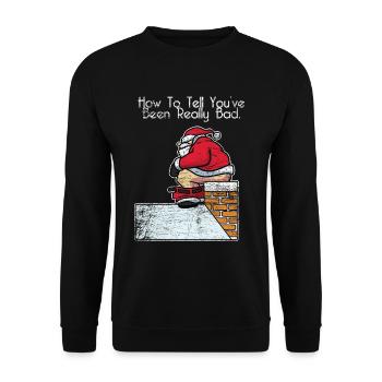 Ramonage cheminée cadeau de noel - Sweat-shirt Unisexe - noir - Devant - Alina (178cm) & Michal (187cm)
