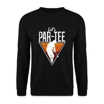 Golf golf golf golf - Sweat-shirt Unisexe - noir - Devant - Alina (178cm) & Michal (187cm)