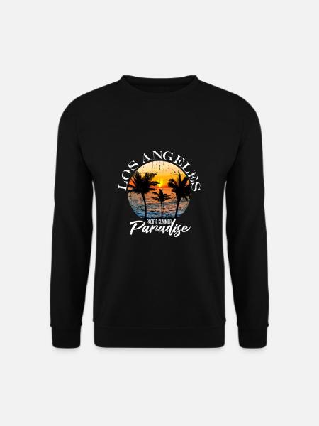 Los Angeles Amerika Urlaub Geschenk - Unisex Pullover - Schwarz