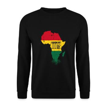 Afrique - Sweat-shirt Unisexe - noir - Devant - Alina (178cm) & Michal (187cm)