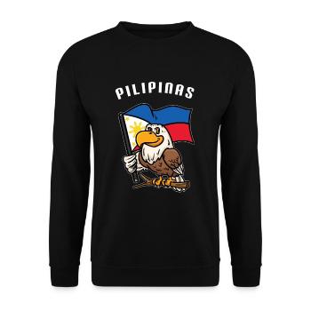 Philippines Eagle - Sweat-shirt Unisexe - noir - Devant - Alina (178cm) & Michal (187cm)