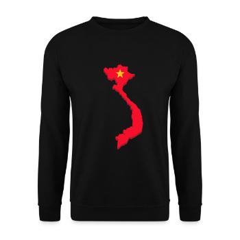 Viêt-Nam - Sweat-shirt Unisexe - noir - Devant - Alina (178cm) & Michal (187cm)