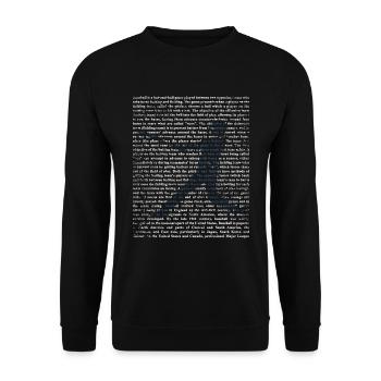 Cadeau de baseball - Sweat-shirt Unisexe - noir - Devant - Alina (178cm) & Michal (187cm)