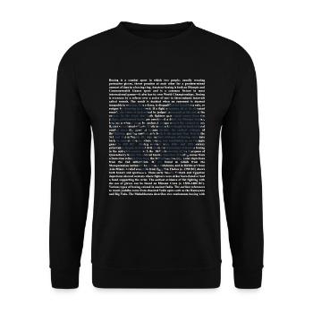 Boxen - Unisex Pullover - Schwarz - Vorne - Alina (178cm) & Michal (187cm)