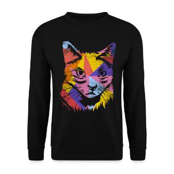 Thai cats gift - Unisex Sweatshirt - black - Front - Alina (178cm) & Michal (187cm)