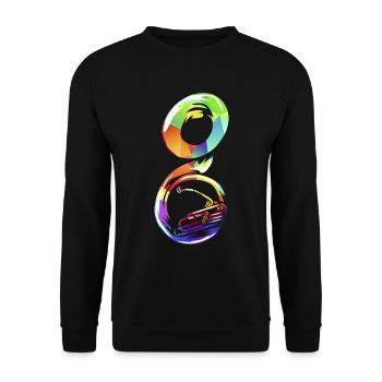 Sousaphon - Unisex Pullover - Schwarz - Vorne - Alina (178cm) & Michal (187cm)
