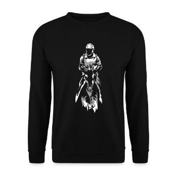 Endurance Equestrian Gift - Unisex Sweatshirt - black - Front - Alina (178cm) & Michal (187cm)