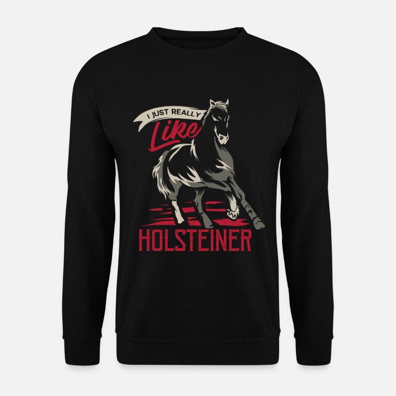 Cheval Holstein - Sweat-shirt Unisexe - noir