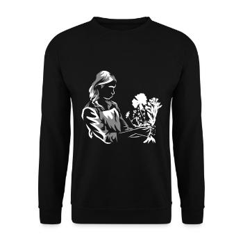 Florist Floristin - Unisex Pullover - Schwarz - Vorne - Alina (178cm) & Michal (187cm)