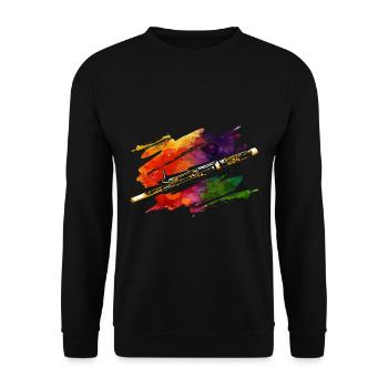Fagott - Unisex Pullover - Schwarz - Vorne - Alina (178cm) & Michal (187cm)