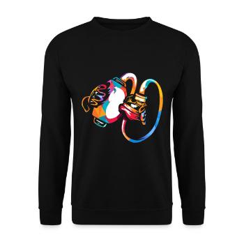 Anesthésiste anesthésiste - Sweat-shirt Unisexe - noir - Devant - Alina (178cm) & Michal (187cm)