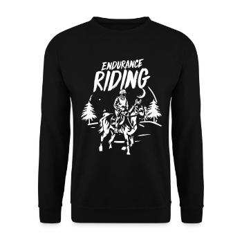 Vielseitigkeitsreiten Military Eventing - Unisex Pullover - Schwarz - Vorne - Alina (178cm) & Michal (187cm)