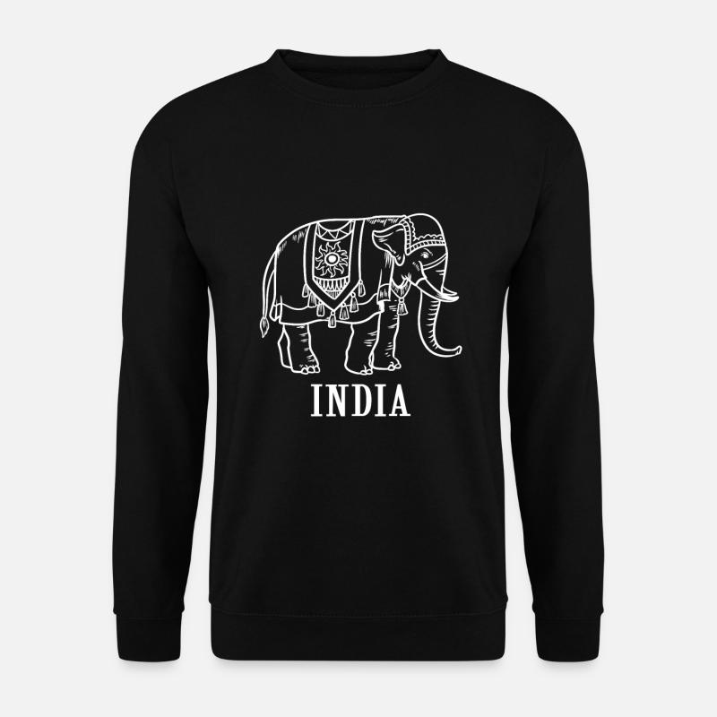 India elephant Asian elephant - Unisex Sweatshirt - black