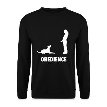 Obedience dog sport dog sport - Unisex Sweatshirt - black - Front - Alina (178cm) & Michal (187cm)