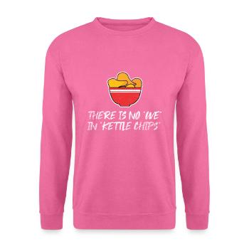 Croustilles chips chips - Sweat-shirt Unisexe - rose - Devant