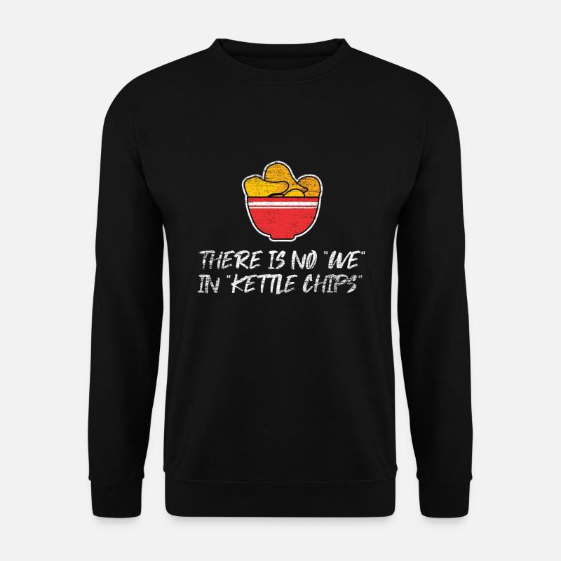 Potato chips chips snack - Unisex Sweatshirt - black