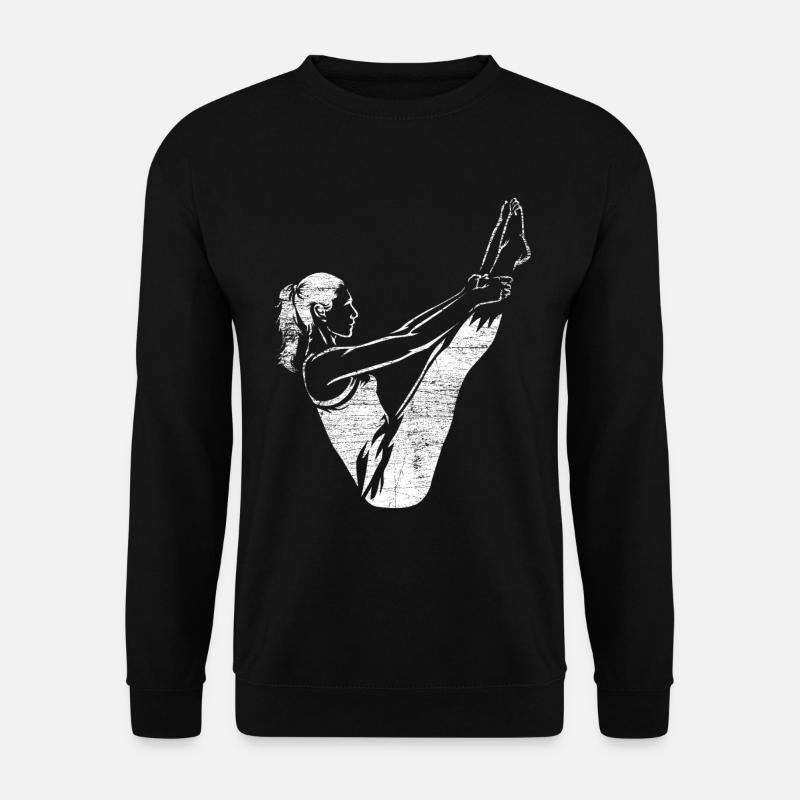 Exercice de Pilates - Sweat-shirt Unisexe - noir