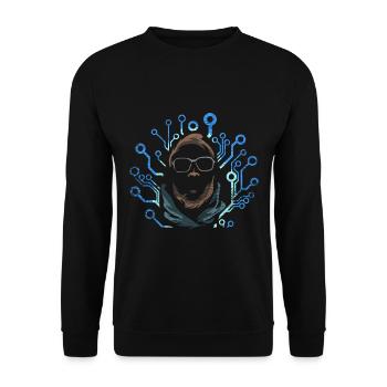 Cadeau de spécialiste informatique programmeur - Sweat-shirt Unisexe - noir - Devant - Alina (178cm) & Michal (187cm)