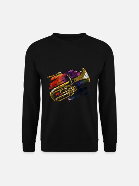 Alto horn gift - Unisex Sweatshirt - black