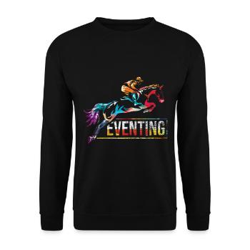 Concours complet - Sweat-shirt Unisexe - noir - Devant - Alina (178cm) & Michal (187cm)