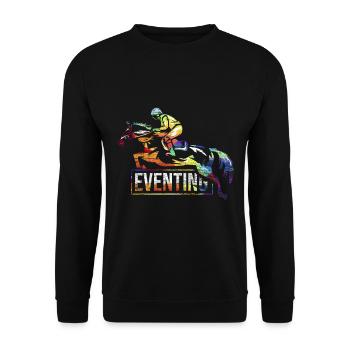 Cadeau de concours complet - Sweat-shirt Unisexe - noir - Devant - Alina (178cm) & Michal (187cm)