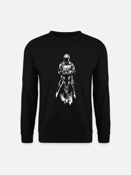 Ausdauerreiten Distanzreiten Pferdesport - Unisex Pullover - Schwarz