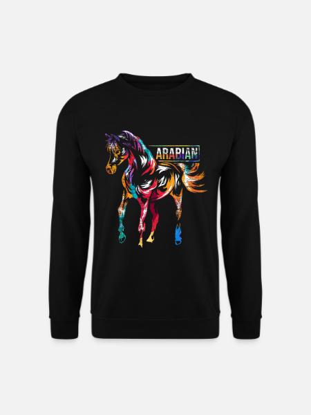 Araber Pferderasse - Unisex Pullover - Schwarz