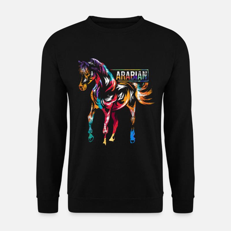 Race de cheval arabe - Sweat-shirt Unisexe - noir