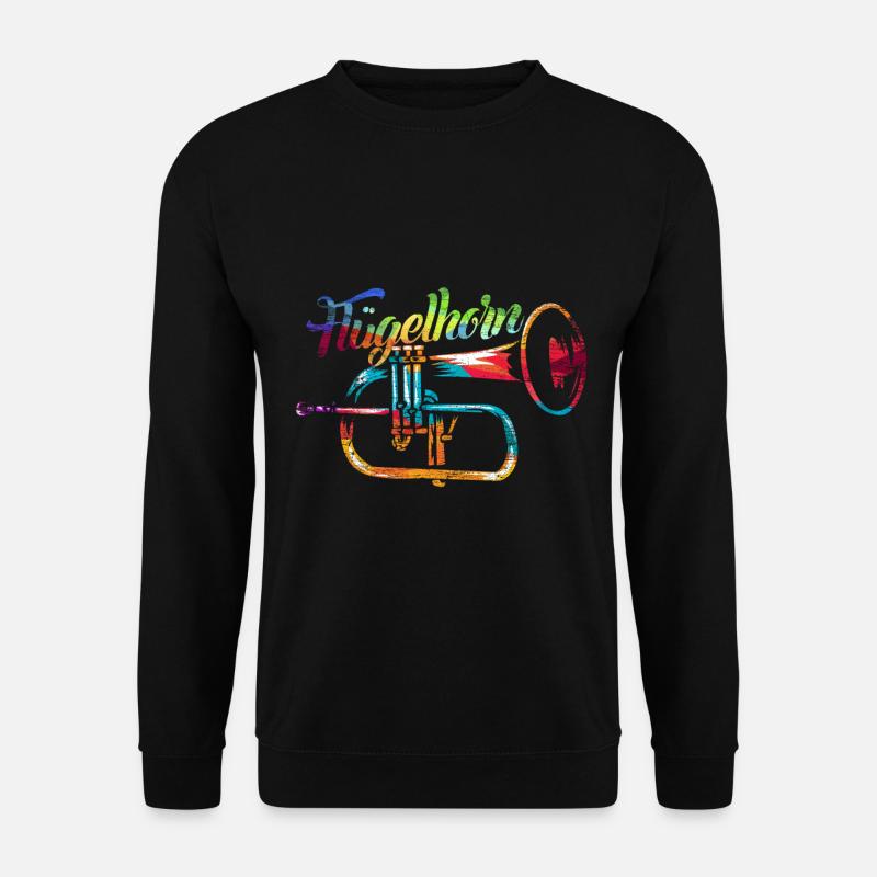 Flügelhorn Instrument Geschenk - Unisex Pullover - Schwarz