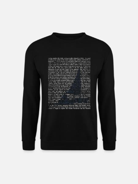 Segelboot Segeln Geschenk - Unisex Pullover - Schwarz