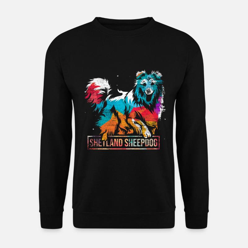 Shetland Schäferhund Geschenk - Unisex Pullover - Schwarz