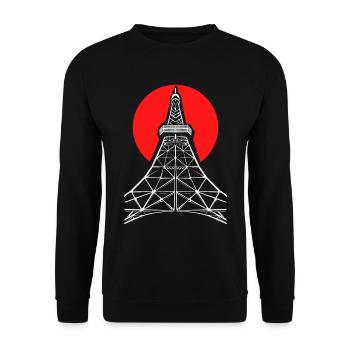 Tokio Japan - Unisex Pullover - Schwarz - Vorne - Alina (178cm) & Michal (187cm)