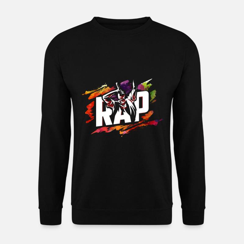 Rap - Unisex Pullover - Schwarz