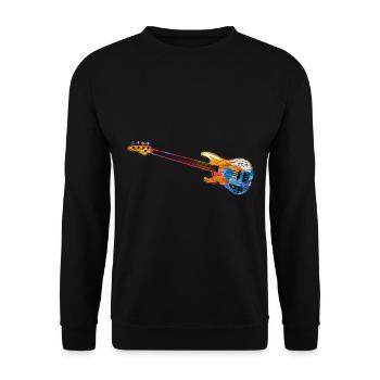 Guitares basse e-cadeau - Sweat-shirt Unisexe - noir - Devant - Alina (178cm) & Michal (187cm)