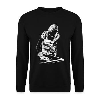 Cadeau de ménage - Sweat-shirt Unisexe - noir - Devant - Alina (178cm) & Michal (187cm)