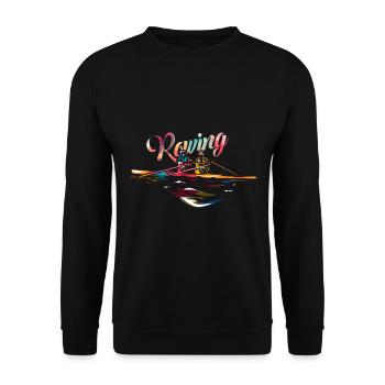 Aviron - Sweat-shirt Unisexe - noir - Devant - Alina (178cm) & Michal (187cm)
