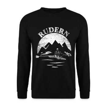 Cadeau d'aviron - Sweat-shirt Unisexe - noir - Devant - Alina (178cm) & Michal (187cm)