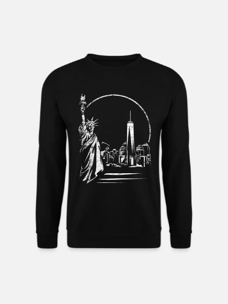 Geschenk von New York City Freiheitsstatue - Unisex Pullover - Schwarz