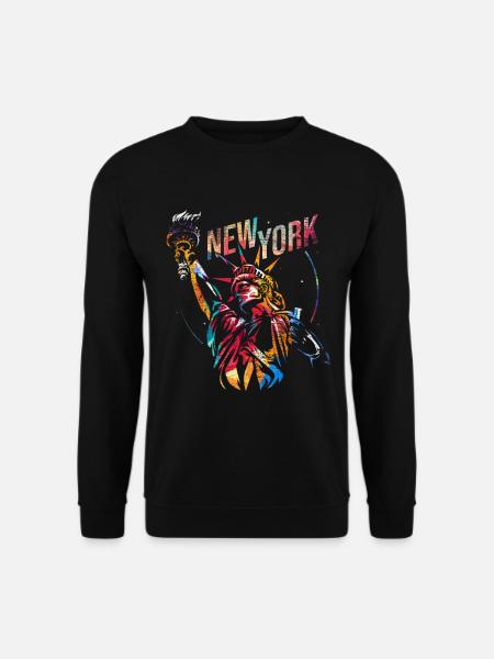 New Yorker Freiheitsstatue - Unisex Pullover - Schwarz