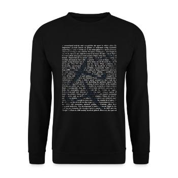 Segelflugzeug Geschenk - Unisex Pullover - Schwarz - Vorne - Alina (178cm) & Michal (187cm)