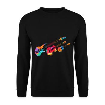 Minimal music - Unisex Sweatshirt - black - Front - Alina (178cm) & Michal (187cm)