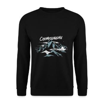 Chomolungma - Unisex Sweatshirt - black - Front - Alina (178cm) & Michal (187cm)