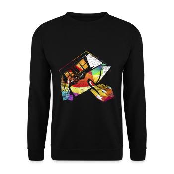 Interior designer - Unisex Sweatshirt - black - Front - Alina (178cm) & Michal (187cm)