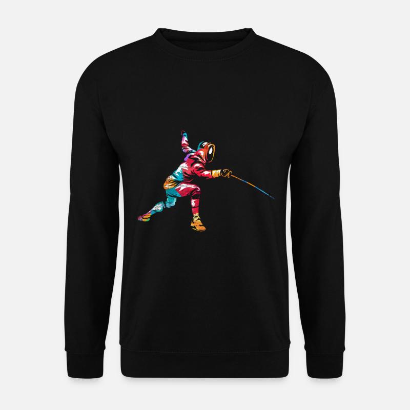 Fechten - Unisex Pullover - Schwarz