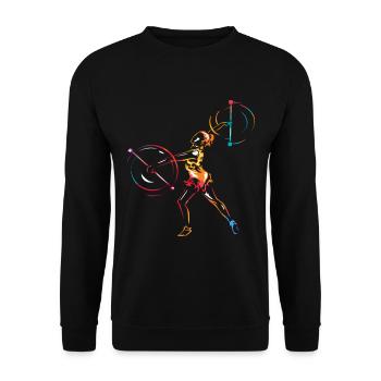 Baton Twirling Sport - Unisex Sweatshirt - black - Front - Alina (178cm) & Michal (187cm)