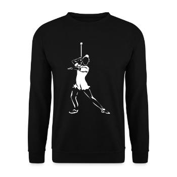 Baton Twirling Sport - Unisex Sweatshirt - black - Front - Alina (178cm) & Michal (187cm)