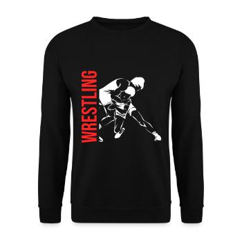 Ringen Wrestling - Unisex Pullover - Schwarz - Vorne - Alina (178cm) & Michal (187cm)