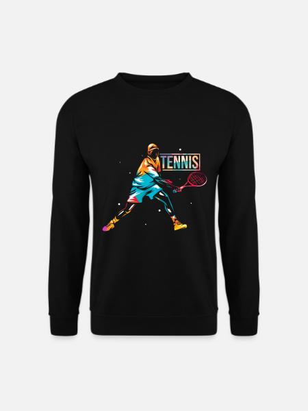 Tennis Sport Geschenk - Unisex Pullover - Schwarz