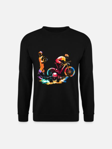Triathlon Sport - Unisex Pullover - Schwarz
