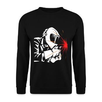 welder - Unisex Sweatshirt - black - Front - Alina (178cm) & Michal (187cm)